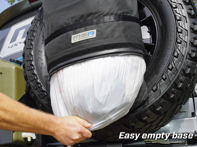 MSA 4x4 Rear Wheel Rubbish Bin (Each) - 20002
